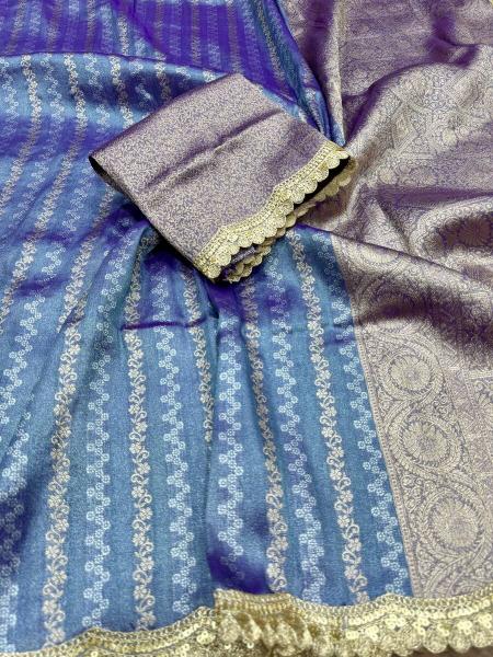 Akshara banarasi multi tissue silk saree factory direct wholesale clothing india